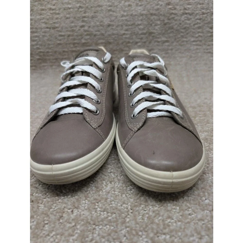 Ecco Casual Sneakers Womens Size 10.5 Mocha Casual Low Top Shoes Lace Up - Picture 8 of 15